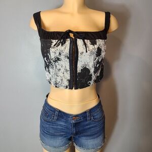 Windsor Corset‎ Top Women Bustier Small Milkmaid Festival Tapestry Gypsy NWT